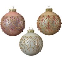 Boules de Noël assorties Ø8 cm