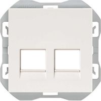 SIMON 270 Couvercle double RJ45 sans connecteur blanc 20000088-090