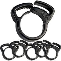 Lot de 100 Collier d'irrigation goutte à goutte 16mm, noir. Utile pour les tuyaux de 16mm, fixation du tuyau pour l'irrigation