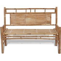 Banc de jardin Banc extérieur Banquette de jardin 120 cm Bambou