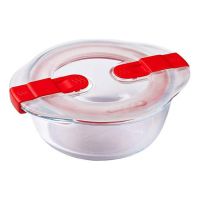Pyrex 206PH00-7145 Cook and Heat Contenitore per Alimenti Tondo con Coperchio Sfiatavapore 35 cl 14x12x5 cm colore Trasparente