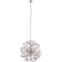 Globo - lámpara colgante - Falla - cromo - metal - Ø 50cm - E14 -