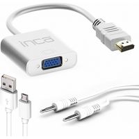 Inca HDMI-auf-VGA-Adapter mit inkludiertem Audiokabel – Optimieren Sie die Konnektivität für ein beeindruckendes Audio- und Videoerlebnis