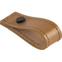 Pamar Ledergriff für Möbel zum Ziehen, Marse Möbelgriff Leder 25x80mm Möbelgriff Leder hellbraun