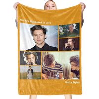 Couverture jetée douce imprimée pour canapé lit salon BL603K 2 120x150cm