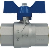 Kugelhahn 3/8" mit blauer Aluminium-Fernbedienung