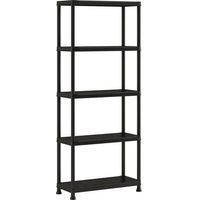 KIS Etagere de rangement Plus 75 / 5 - 75 x 32 x 176 cm - Noir