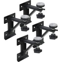 4Pcs Supports D'évier Encastrés, Kits de Réparation D'évier Encastrables Réglables Support En Acier Inoxydable Système D'installation et de Réparation D'évier de Cuisine