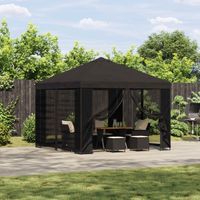 vidaXL Garden Gazebo with Sidewalls 3 x 3 m Anthracite