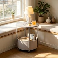 Runder Couchtisch,Einfaches Design Beistelltisch,Sofatisch,Beistelltisch(nur mit Beistelltisch), Modern Design