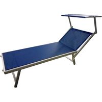 GARDENIA Lettino da mare, 189x61xh.38 cm, blu