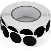 Mini ronde etiketten 19 mm zwarte zelfklevende rol kleine zelfklevende stippen etiketten kleurcodering cirkels weerbestendige zelfklevende stickers pak van 1000 stuks