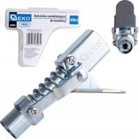 Embout autobloquant pour pistolet graisseur GEKO M10x1 avec pince de serrage de 600 bars