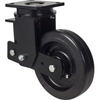 rueda giratora placa 10hlsb150-hgb suspension hierro-goma negra natural bolas