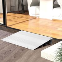 Rampe de seuil de porte rampe dentree de 105 cm de hauteur avec cadre en aluminium reglable rampe dacces antiderapante