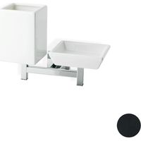 STILHAUS Urania portasapone con bicchiere parete nero codice prod: 000U1423