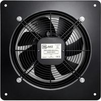 Extractor Helicoidal Empotrable Bilake Ø350 mm 2450 m³/h - 135W Ventilador Industrial de Pared en Acero IPX4