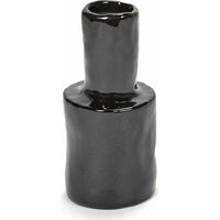 Vaso Serax Marie Michielssen nero cilindrico irregolare
