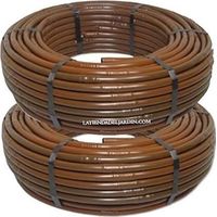 Confezione 200 m tubo 16 mm irrigazione a goccia 50 cm marrone