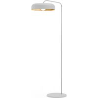 LUMICOM TUZZI Piantana, 1xE27, max 42W, metallo, bianco opaco/foglia oro, D.40cm H.165cm