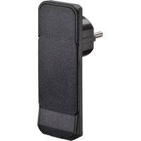 NVB 104558 Schutzkontakt-Flachstecker Kunststoff 230V Schwarz IP20