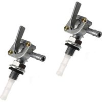 Robinet De Carburant - Robinet De Réservoir À Interrupteur À Tasse - Aluminium Alliage - Filetage Extérieur 9,5 Mm - Filtre Intégré - 2 Pièces