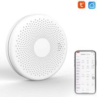 Smart Smoke and Carbon Monoxide Detector - 2-in-1 WiFi - Gas Sound Detector - Strobe Light Alarm Function