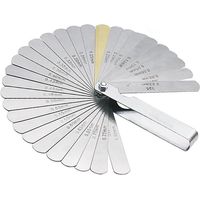 Dickenmessgerät, 32-Blatt-Ventillehrensatz aus Edelstahl, metrische/imperiale Markierungen, zur Messung von Spaltbreiten