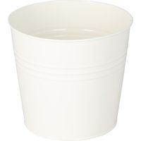 Housse en zinc pour pot de fleurs, 17 x 15 cm