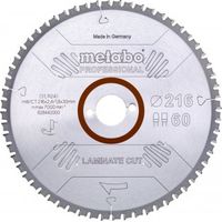 HOJA DE SIERRA LAMINATECUTPROF 254X30 MM 66 FZ/TZ 0 - METABO
