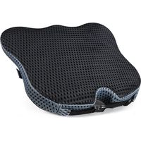 Coussin d'assise en mousse à mémoire de forme souple et haute densité – l'assise en forme de coin et le dossier surélevé élargissent votre champ de vision et offrent un soutien confortable au bas du d