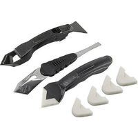 Kit de grattoir à silicone Finishes Remove avec tampon interchangeable pour lissage du mastic-Crezuo