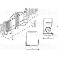 faac kit motorisation energy 24v dc energy kit safe 104575fr