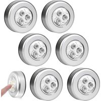 6 Pièces veilleuse led. Lampe Led sans fil. Petite lampe le-d. Veilleuse Adhésive à Piles pour Placard.Cuisine. Lumière blanche