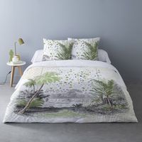 Housse de couette 240x220 Jersey + 2 taies coton 42 fils