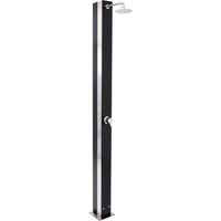Solardusche Exquisit aus Edelstahl mit Glasfront 18l