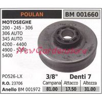 POULAN Kettensäge Motor Ritzel 200 245 306 3/8' Zähne 7 001660