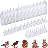Pics anti-pigeons Ineasicer, 5,7 m, 43 x 4 x 3,5 cm, répulsif à oiseaux, plastique, protection contre les pigeons, pour balcons, murs et rebords de fenêtres