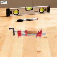 Holz Kleben Rohrschellen Set, Heavy Duty Gusseisen Schnellspanner Rohrschellen