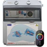 Cuadro Eléctrico Trifásico 150W 12V IP65 Bomba Agua De 9 a 14A + Control RGB 4 hilos