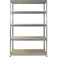 Etagère Rack MODULO STORAGE ROBBUST 2096561 - charge lourde 5 plateaux 40x120cm - hauteur 180 cm