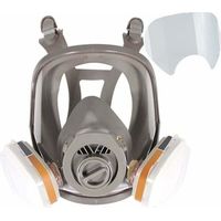 Respirador facial completo 6800, casco protector para pintura, vapores y polvos orgánicos, dos tipos de conectores