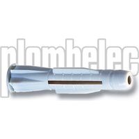 Plombelec 050206 – 100 x PLOMBATORS Dübel Ø6 x L40 mm aus verschiedenen Materialien für VBA-Schrauben oder Schraubösen