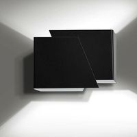 emibig Frost aplique de pared negro 13x17 cm moderno