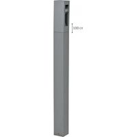 Borne potelet exterieur LED 3W grise Hauteur 1000mm lumiere chaud 3000K 300lm 230V IP44 FILO ARLUX