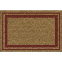 Idmat Tappeto Naturale Rosso 40 x 60 cm Rettangolare