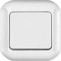 Interrupteur timex topaz encastrable monobloc blanc