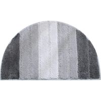 Tapis de porte semi-circulaire, tapis de bain doux et absorbant, antidérapant