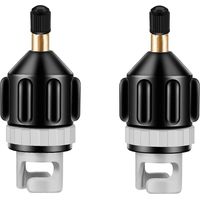 Sollbry Lot de 2 adaptateurs de pompe électrique pour bateau pneumatique, adaptateur de valve d'air, adaptateur de valve d'air standard pour bateau gonflable