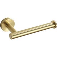 BUNTHAUS Toilettenpapierhalter aus Edelstahl 304, Wandmontage, Toilettenpapierhalter für Badezimmer, gebürstetes Gold, Toilettenzubehör